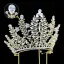 Bling Bling Silver Rhinestone Alloy Bridal Hair Accessories Tiara 2024 Wedding Accessories