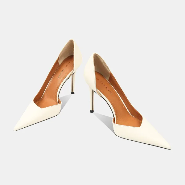 Elegant Sky Blue Evening Party Leather Womens Shoes 2026 9 cm Stiletto Heels Pointed Toe High Heels