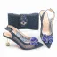 Charming Silver Rhinestone Flower Evening Party Womens Sandals Clutch Bags 2023 7 cm Stiletto Heels Pointed Toe Womens Sandals High Heels Clutch Bags