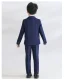 Modern / Fashion Black Long Sleeve Boys Wedding Suits 2023 Coat Pants Shirt Tie Vest Wedding