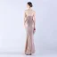 Sexy Black Sequins Evening Dresses 2024 Trumpet / Mermaid Strapless Tassel Sleeveless Backless Floor-Length / Long Evening Party Formal Dresses