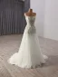 Sexy White Beading Sequins Evening Dresses 2025 A-Line / Princess Strapless Sleeveless Backless Floor-Length / Long Evening Party Formal Dresses