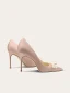 Elegant Champagne Pearl Wedding Shoes 2024 Leather 10 cm Stiletto Heels Pointed Toe Wedding Pumps High Heels