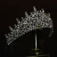 Elegante Zilveren Rhinestone Huwelijk Tiara Bruids Haaraccessoires 2022 Zirkonium Legering