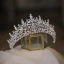 Elegante Zilveren Rhinestone Huwelijk Tiara Bruids Haaraccessoires 2022 Zirkonium Legering