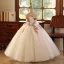 Flower Fairy White Beading Pearl Sequins Lace Flower Appliques Birthday Flower Girl Dresses 2025 Ball Gown Strapless Sleeveless Floor-Length / Long Tulle