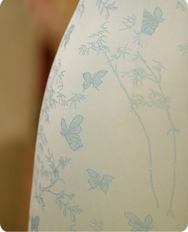 Chinese style Sage Green Printing Tea-length Cheongsam 2026 Trumpet / Mermaid High Neck Cap Sleeves