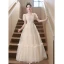 Chic / Beautiful Khaki Beading Sequins Prom Dresses 2023 A-Line / Princess Square Neckline Short Sleeve Backless Floor-Length / Long Prom Formal Dresses