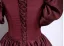 Vintage / Retro Burgundy Satin Prom Dresses 2025 Ball Gown Off-The-Shoulder Short Sleeve Backless Floor-Length / Long Formal Dresses
