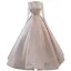 High-end Champagne Handmade  Beading Sequins Prom Dresses 2023 Ball Gown High Neck Long Sleeve Floor-Length / Long Formal Dresses