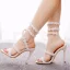 Sexy White Pearl Lace Flower Ankle Strap Summer Evening Party Womens Sandals 2023 10 cm Stiletto Heels Open / Peep Toe Sandals High Heels