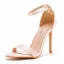 Sexy Blanche Été Soirée Sandales Femme 2023 Bride Cheville 10 cm Talons Aiguilles Peep Toes / Bout Ouvert Sandales Talons Hauts