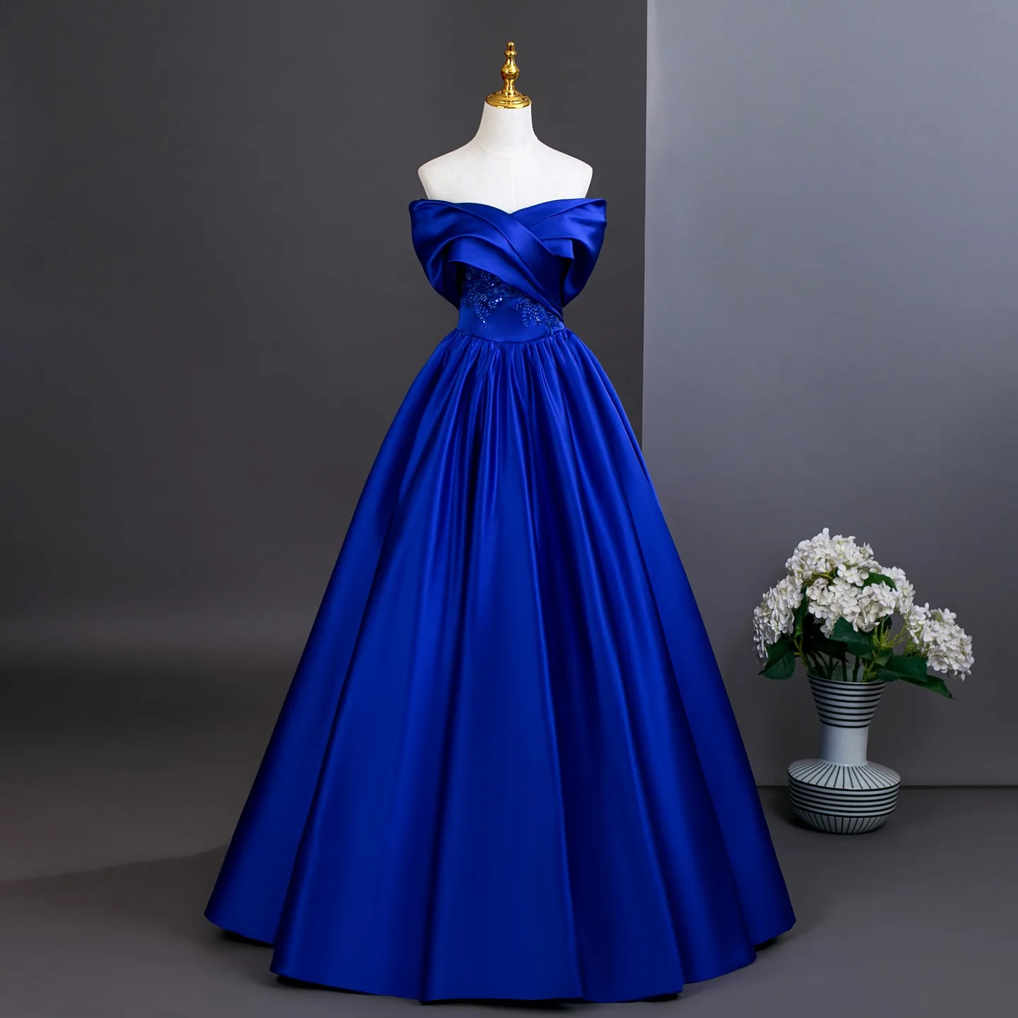 blue dress for baby girl 42 Mens Wool Vested Wide Contrast Peak Black and Royal Wedding Tuxedo main image 1