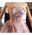 Fashion Blushing Pink Appliques Prom Dresses 2025 Ball Gown Strapless Sleeveless Backless Floor-Length / Long Formal Dresses