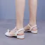 Classique Blanche Perle Talon Bas Chaussure De Mariée 2025 Peep Toes / Bout Ouvert Mariage Sandales