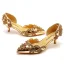 Chic / Beautiful Gold Evening Party Rhinestone Womens Sandals 2023 5 cm Stiletto Heels Pointed Toe Sandals High Heels