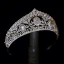 Glitter Zilveren Rhinestone Huwelijk Tiara 2022 Zirkonium Legering Tiara Bruids Haaraccessoires