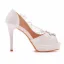 Charming White Rhinestone Lace Flower Wedding Shoes 2023 11 cm Stiletto Heels Open / Peep Toe Wedding Sandals High Heels