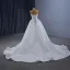 Occidental Blanche Fait main Perlage Perle Paillettes Robe De Mariée 2024 Trompette / Sirène Bustier Sans Manches Dos Nu Tribunal Train