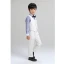 Black Long Sleeve Boys Wedding Suits 2022 Coat Pants Shirt Vest