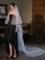 Inhabituel Blanche Chapel Train 2.5 m Voile De Mariée 2025 Tulle