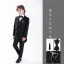 Noire Manches Longues Mariage Costume Garçon Mariage 2025 Manteau Bijoux De Corps Pantalon Chemise Cravate Gilet