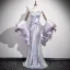 Scintillantes Sexy Lavande Perlage Faux Diamant Paillettes Robe De Soirée 2025 Trompette / Sirène Bustier Sans Manches Dos Nu Longue Soirée Robe De Ceremonie