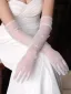 Elegant White Bow Wedding Bridal Gloves 2025 Tulle