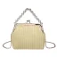 Modest / Simple Yellow Pearl Shell Clutch Bags Prom 2023