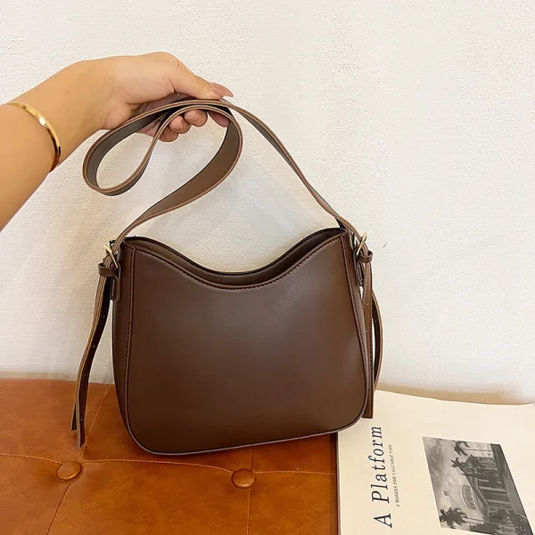 Vintage Koffie Straatkleding PU Handtas 2024