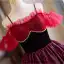 Vintage / Retro Burgundy Rhinestone Printing Homecoming Graduation Dresses 2024 Spaghetti Straps Short Sleeve Backless Short Formal Dresses