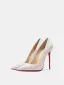 Charmant Blanche Soirée Paillettes Semelle Rouge Escarpins 2026 12 cm Talons Aiguilles À Bout Pointu Talons Hauts