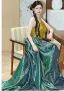 Chic / Beautiful Dark Green Prom Dresses 2025 A-Line / Princess Halter Sleeveless Backless Floor-Length / Long Formal Dresses