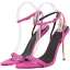 Charmant Blanche Soirée Sandales Femme 2022 Bride Cheville 11 cm Talons Aiguilles Peep Toes / Bout Ouvert Sandales Talons Hauts