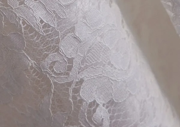 Élégant Blanche De Fiançailles En Dentelle Fleur Robe De Mariée 2024 Robe Boule Col Haut Perle Noeud 1/2 Manches Dos Nu Thé Longueur Mariage