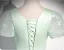 Chic / Belle Vert Cendré Papillon Appliques Paillettes Robe De Bal 2024 Robe Boule Encolure Carrée Manches Courtes Dos Nu Longue Promo Robe De Ceremonie