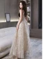 Chic / Beautiful Black Prom Dresses 2022 A-Line / Princess Spaghetti Straps Sleeveless Backless Pearl Sequins Floor-Length / Long Formal Dresses