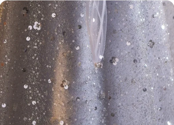 Sparkly Silver Pearl Sequins Prom Dresses 2026 A-Line / Princess Off-The-Shoulder Short Sleeve Backless Floor-Length / Long Prom Formal Dresses