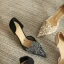 Chic / Beautiful Gold Rhinestone Wedding Shoes 2022 7 cm Stiletto Heels Pointed Toe Wedding Womens Shoes High Heels