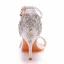 Maravilloso Multi-Colors Rhinestone Zapatos de novia 2022 7 cm Stilettos / Tacones De Aguja Correa Del Tobillo Peep Toe Boda Sandalias High Heels