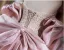 Charmant Rougissant Rose Perlage Faux Diamant Robe De Bal 2024 Trompette / Sirène Encolure Dégagée Manches Courtes Dos Nu Noeud Longue Promo Robe De Ceremonie