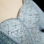 Schlicht Himmelblau Perlenstickerei Pailletten Ballkleider 2023 A Linie Bandeau Kurze Ärmel Rückenfreies Lange Festliche Kleider