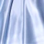 Elegant Sky Blue Pearl Satin Prom Dresses 2022 Ball Gown Square Neckline Puffy Short Sleeve Backless Bow Floor-Length / Long Formal Dresses