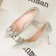 Charming Champagne Rhinestone Butterfly Evening Party Pumps High Heels 2022 7 cm Stiletto Heels Pointed Toe Pumps