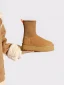 Comfortable Brown Winter Street Wear Snow Boots 2024 Womens Boots Leather Round Toe Womens Boots