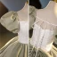 Elegant Sage Green Satin Prom Dresses 2023 Ball Gown Square Neckline Puffy Short Sleeve Backless Bow Floor-Length / Long Prom Formal Dresses