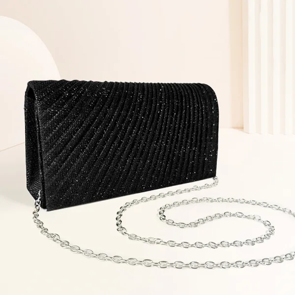 Bling Bling Champagne Glitter Sequins Evening Party Clutch Bags 2023