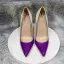 Mode Grön Patchwork  Fest Lackläder Pumps 2022 12 cm Stilettklackar Spetsiga Pumps Högklackade