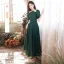 Modest / Simple Dark Green Satin Bridesmaid Dresses 2022 A-Line / Princess Short Sleeve Backless Floor-Length / Long