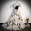Chic / Beautiful Black Prom Dresses 2023 A-Line / Princess Square Neckline Puffy Short Sleeve Backless Bow Floor-Length / Long Prom Formal Dresses